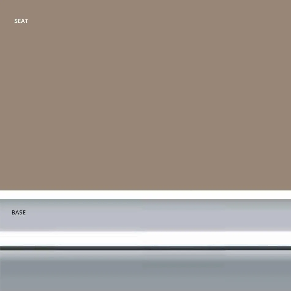 Taburete fijo de piel sintética, diseño moderno H 65 cm - Alina viadurini