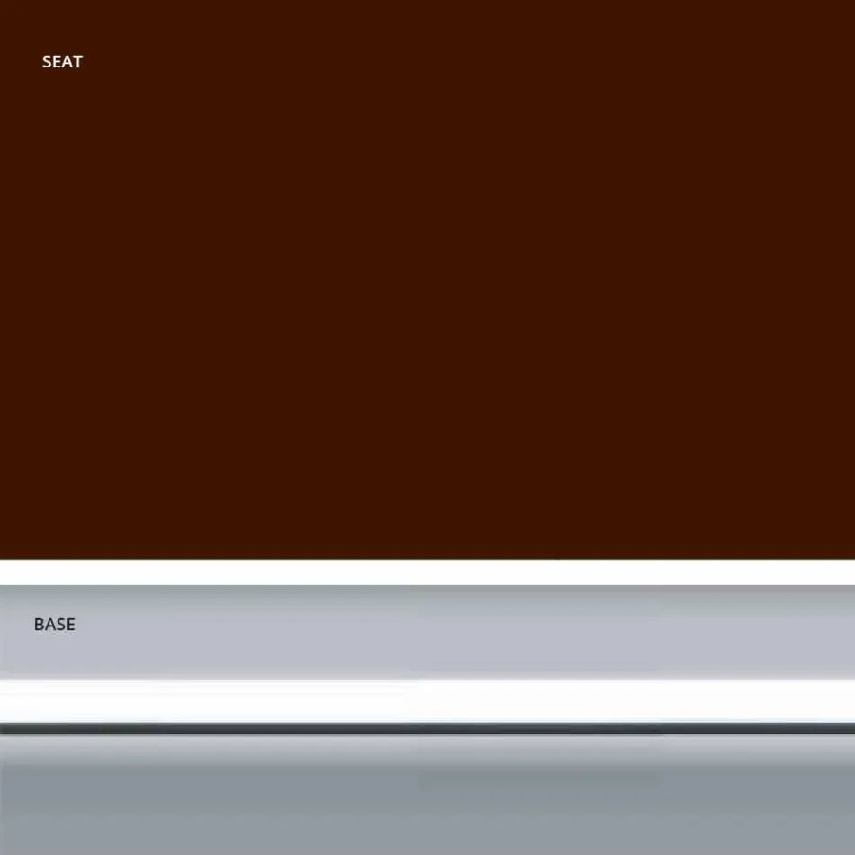 Taburete fijo de piel sintética, diseño moderno H 65 cm - Alina viadurini