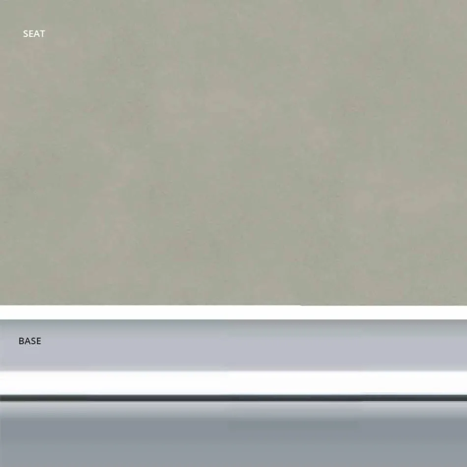 Taburete fijo de piel sintética, diseño moderno H 65 cm - Alina viadurini