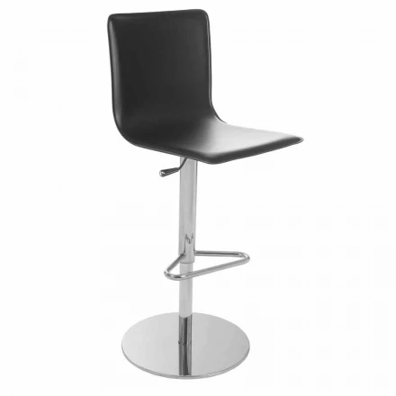 Taburete giratorio con respaldo de diseño moderno Gord, H 113 cm viadurini
