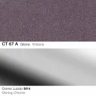 Taburete giratorio de tela y acero con elevador de gas Made in Italy - Marchesi viadurini