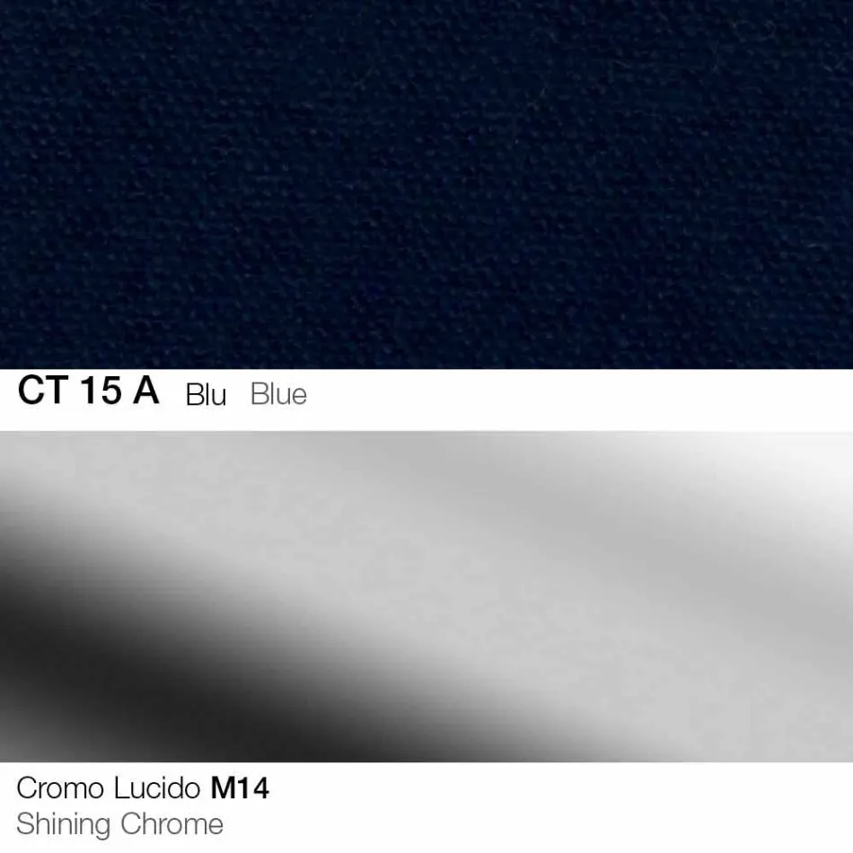 Taburete giratorio de tela y acero con elevador de gas Made in Italy - Marchesi viadurini