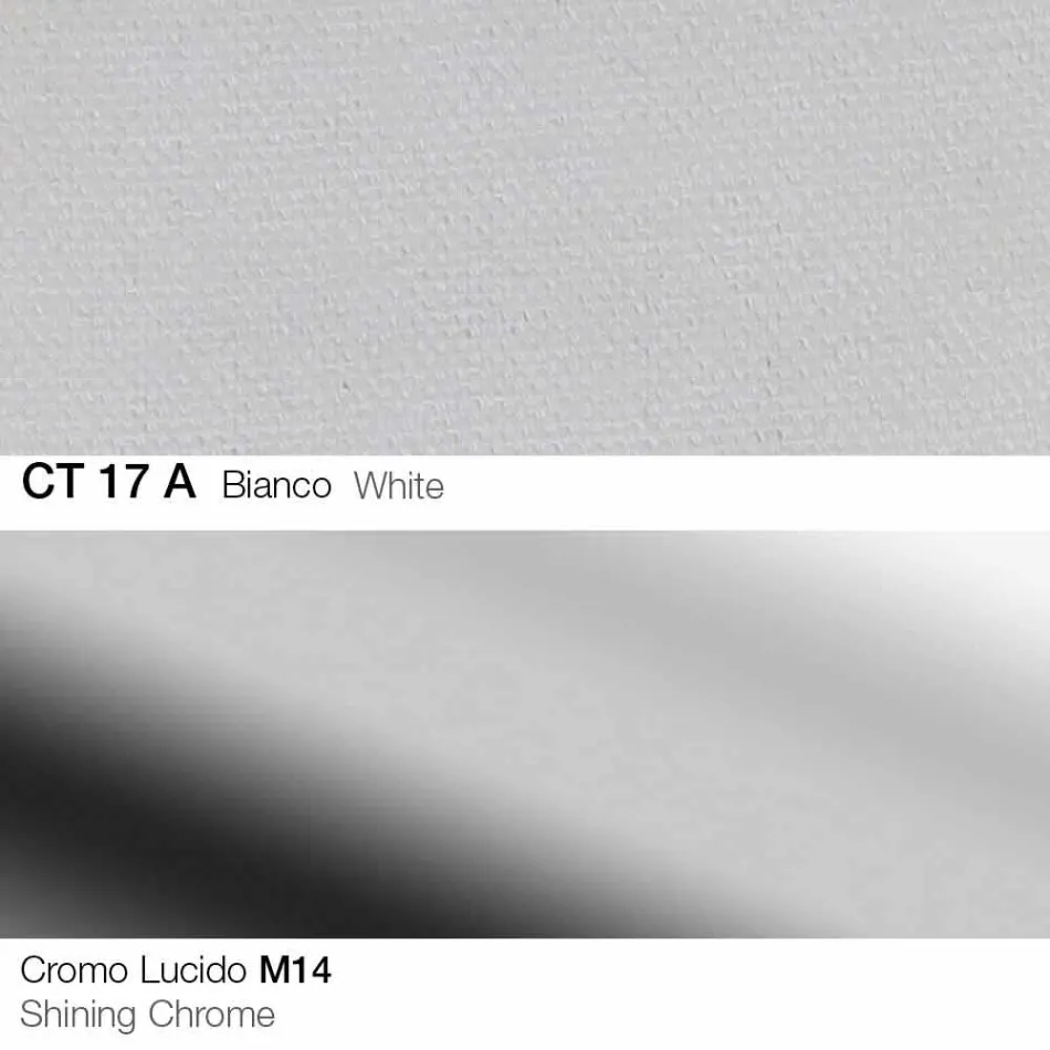 Taburete giratorio de tela y acero con elevador de gas Made in Italy - Marchesi viadurini