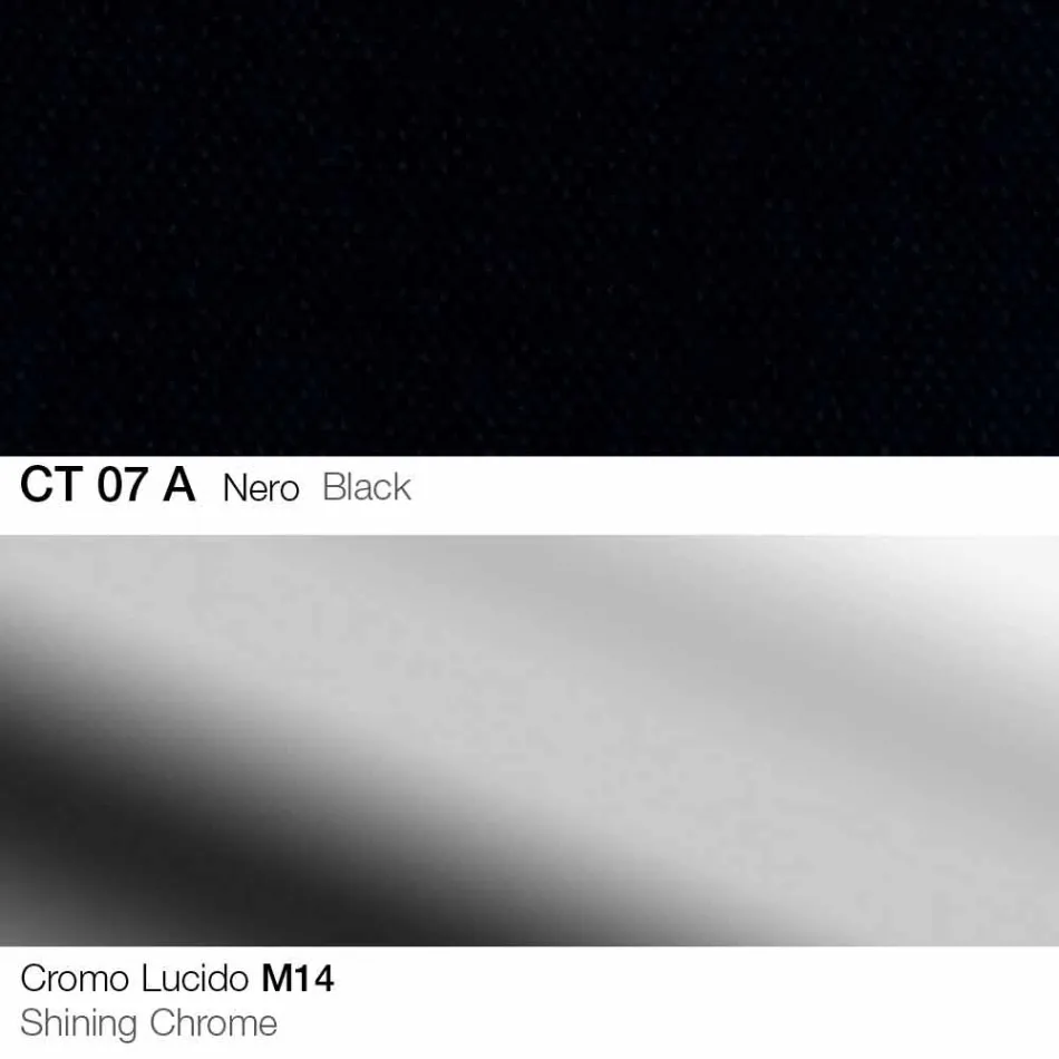 Taburete giratorio de tela y acero con elevador de gas Made in Italy - Marchesi viadurini