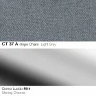 Taburete giratorio de tela y acero con elevador de gas Made in Italy - Marchesi viadurini