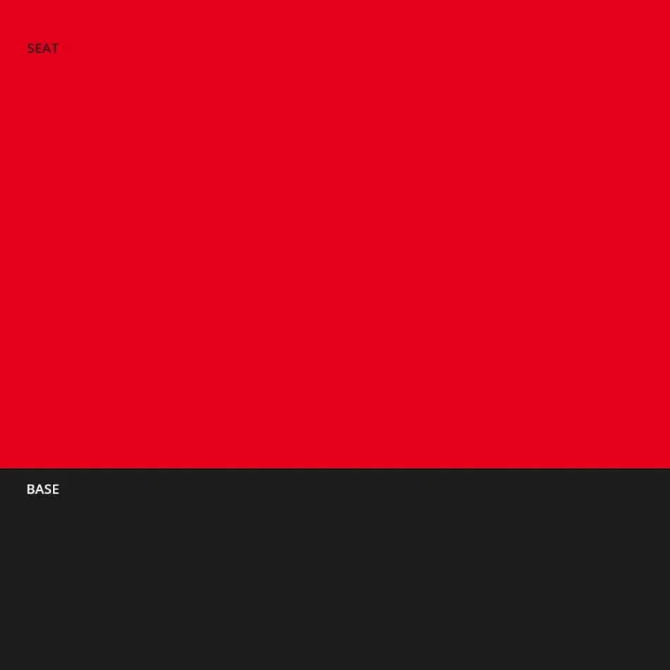 Taburete Apilable en Metal y Polipropileno Hecho en Italia, 2 Piezas - Charla viadurini