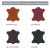 Taburete de acero de diseño tapizado en piel sintética, cuero u cuero - Modelo Pitt viadurini