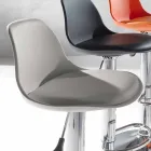 Taburete en polipropileno, diseño moderno y elevable - rosa viadurini
