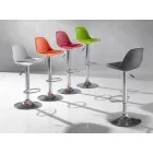 Taburete en polipropileno, diseño moderno y elevable - rosa viadurini