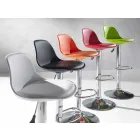 Taburete en polipropileno, diseño moderno y elevable - rosa viadurini