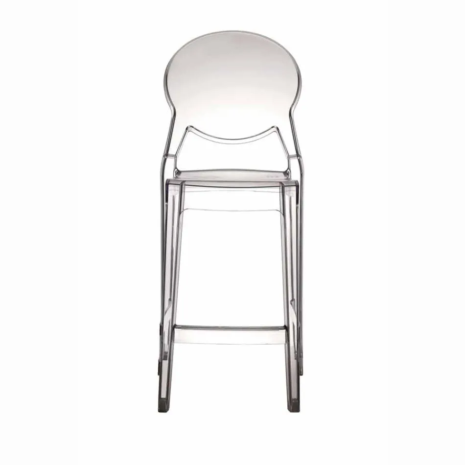 Stool Contemporary Bosa policarbonato elegantemente transparente viadurini