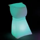 Taburete de exterior recargable con forma de perro en polipropileno - Ardea viadurini