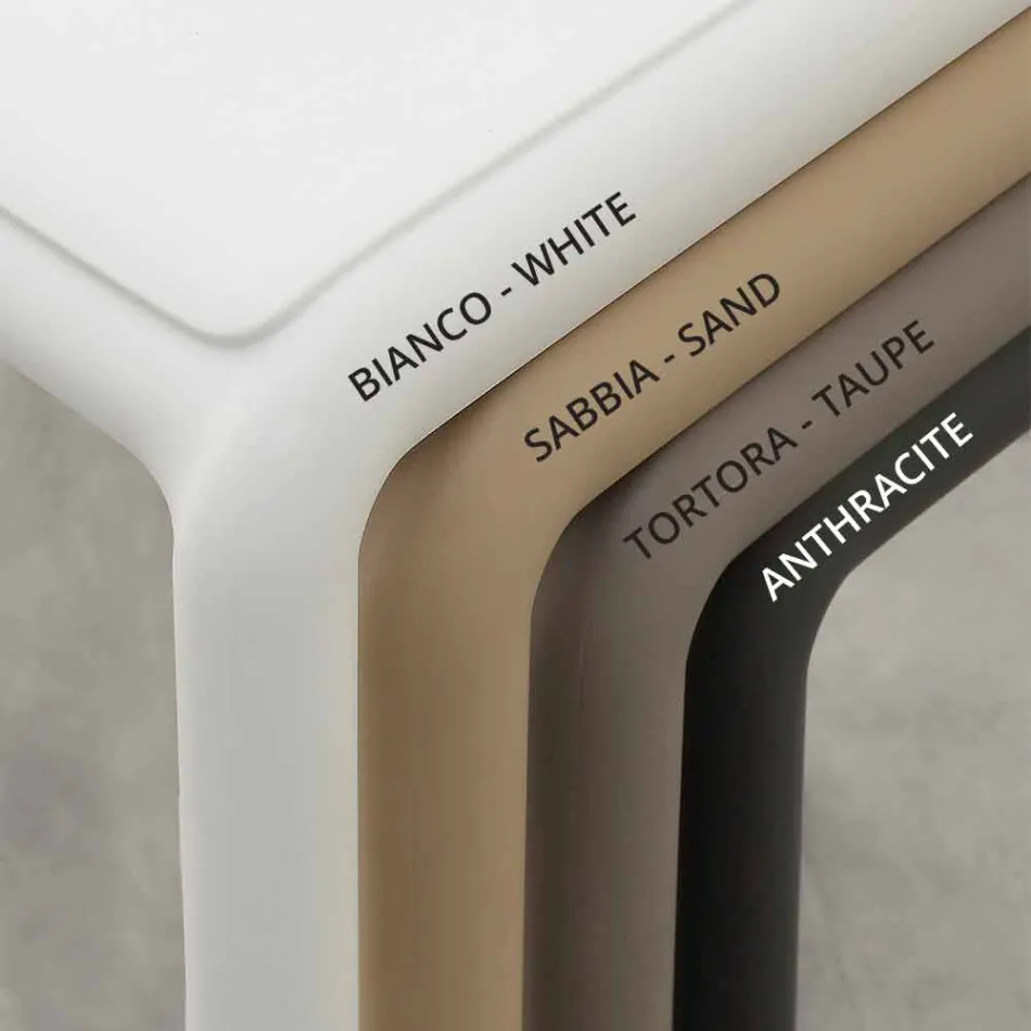 Taburete de resina H65 y fibra de vidrio de diseño moderno hecho en Italia Grosseto viadurini