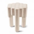Taburete de diseño de madera maciza / mesa de centro, L38xD38 cm, Begga