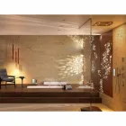 Cabezal de ducha Dream de diseño moderno con cromoterapia de dos chorros. viadurini