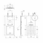 Cabezal de ducha de pared de acero con doble chorro Made in Italy - Cartesio viadurini