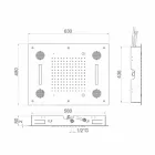 Cabezal de ducha de acero con cromoterapia y Bluetooth Made in Italy - Elbo viadurini