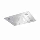 Cabezal de ducha de acero con cromoterapia y Bluetooth Made in Italy - Elbo viadurini