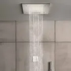 Cabezal de ducha de acero inoxidable con cromoterapia Made in Italy - Solver viadurini