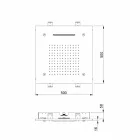 Cabezal de ducha de acero inoxidable con cromoterapia Made in Italy - Solver viadurini