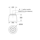 Rociador de ducha de superficie sólida Luxolid Made in Italy - Lallio viadurini
