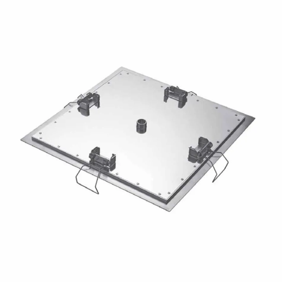 Cabezal de ducha de techo cuadrado en acero Made in Italy - Almidón viadurini