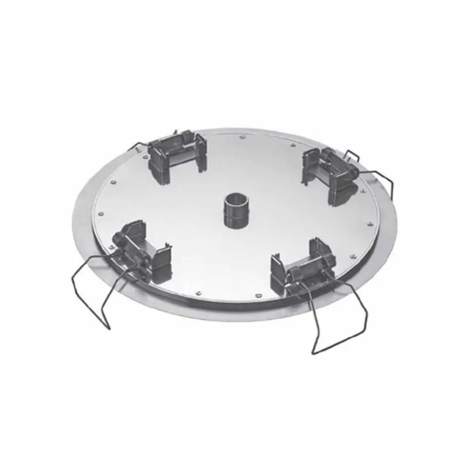 Cabezal de ducha de techo redondo en acero moderno Made in Italy - Damian viadurini