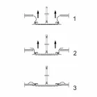 Cabezal de ducha de techo redondo en acero moderno Made in Italy - Damian viadurini