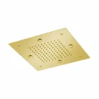 Cabezal de ducha de acero con chorro de lluvia y nebulizadores Made in Italy - Selmo viadurini