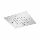 Cabezal de ducha de acero con chorro de lluvia y nebulizadores Made in Italy - Selmo viadurini