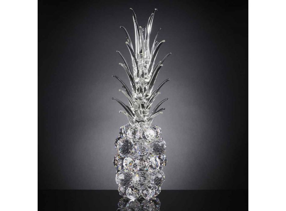 Adorno decorativo de cristal en forma de piña Made in Italy - Piña viadurini