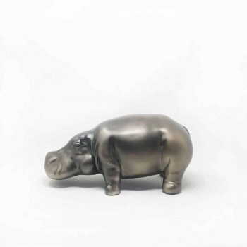 Adornos de cerámica en forma de hipopótamo, Made in Italy - Savage