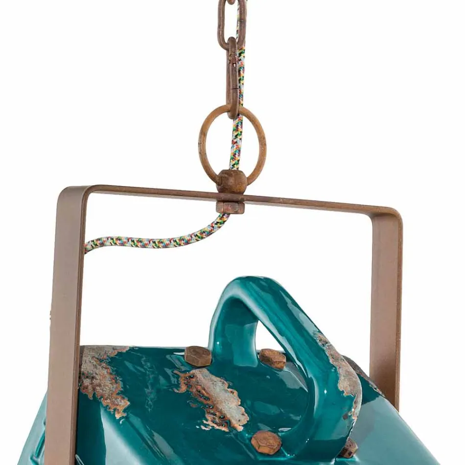 Suspensión diseño centro de atención de cerámica de la vendimia y hierro Allie viadurini