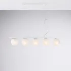 Lámpara colgante de hierro lacado, fabricada en Italia, para decoración de interiores - Berlín viadurini