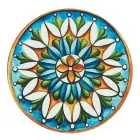 Platos Redondos de Plástico de Colores con Mayólica 12 Piezas - Maia viadurini