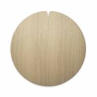 Mantel redondo moderno en madera natural natural Made in Italy - Stan viadurini