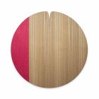 Mantel redondo moderno en madera natural natural Made in Italy - Stan viadurini