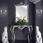 Espejo de pared, consola de madera y piano hecho a mano en Italia Giacomo. viadurini