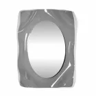 Espejo de pared de diseño moderno Diva ahumado, hecho en Italia. viadurini