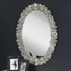 Espejo de pared de madera de abeto hecho a mano moderno hecho en Italia Filippo viadurini