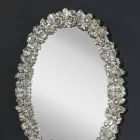 Espejo de pared de madera de abeto hecho a mano moderno hecho en Italia Filippo viadurini