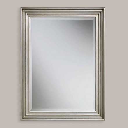 Oro hecho a mano, espejo de pared de plata hecho en Italia Stefania viadurini