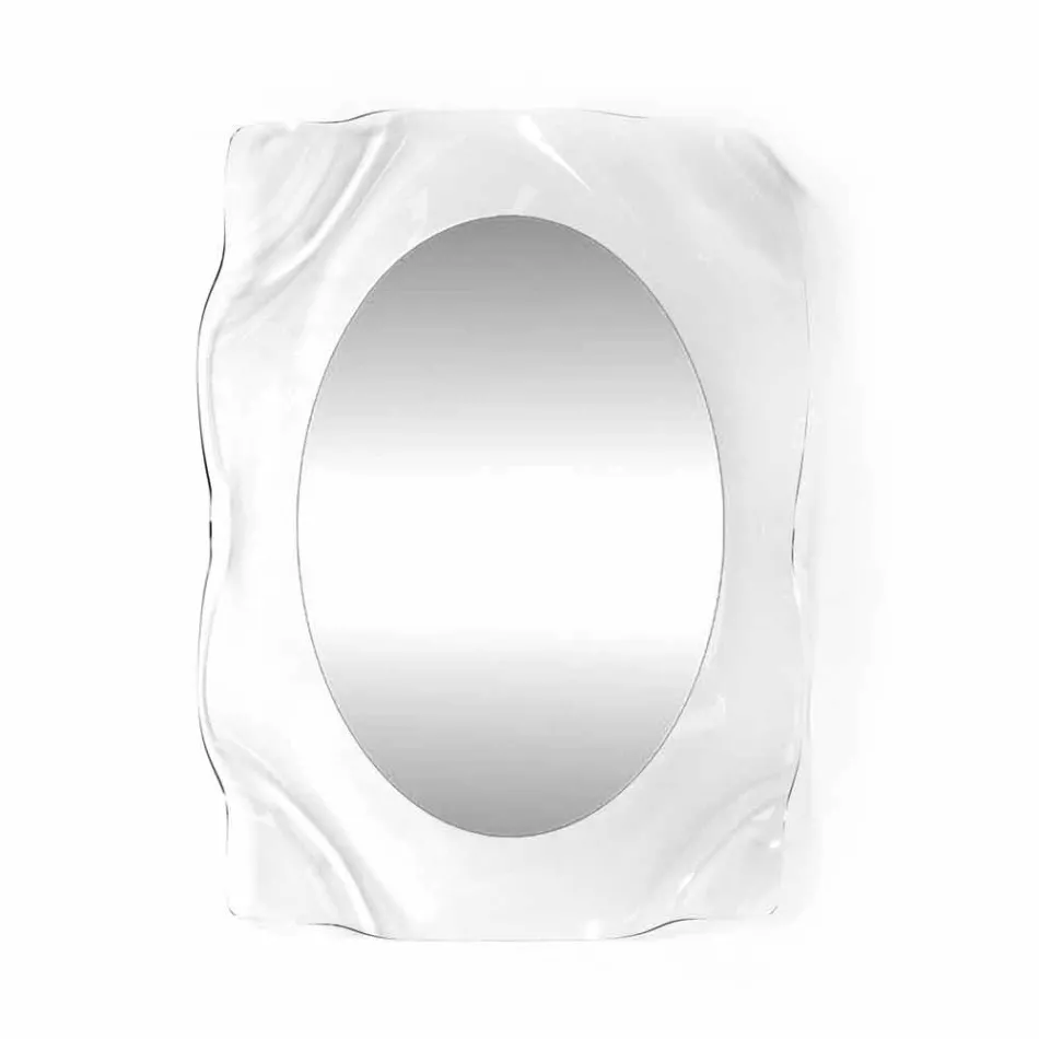 Espejo de pared de diseño moderno transparente Diva, hecho en Italia viadurini