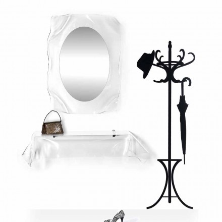 Espejo de pared de diseño moderno transparente Diva, hecho en Italia viadurini