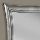 Espejo de pared de madera rectangular hecho a mano Sandro hecho en Italia viadurini