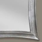 Espejo de pared de madera rectangular hecho a mano Sandro hecho en Italia viadurini