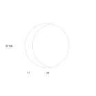 Espejo con fondo de vidrio lacado gris tórtola grabado Made in Italy - Orégano viadurini