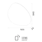 Espejo con retroiluminación LED reversible Made in Italy - Hablar viadurini