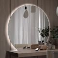 Espejo con retroiluminación LED Solo en el lado circular Made in Italy - Make