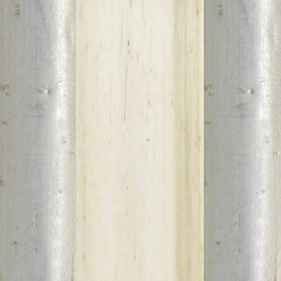 Espejo de pared en madera de plata, marfil y oro hecho en Italia Vittorio viadurini